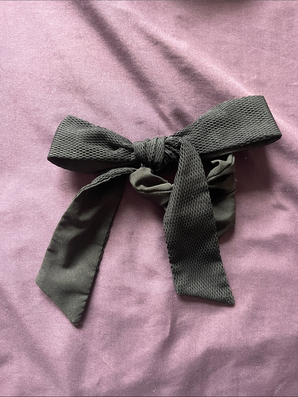 Nike Black Bow Hair Tie Scrunchie - Women Accessories
